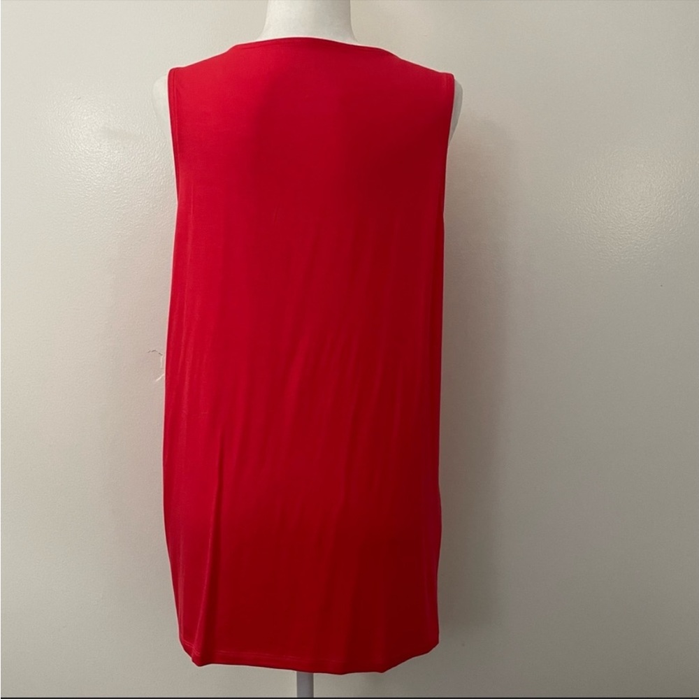Super Soft Red Cut Out Tank - Picture 7 of 7